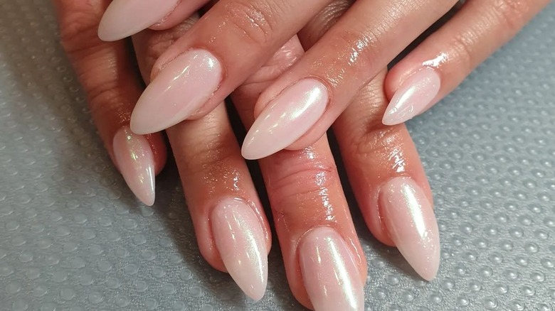 Clear Dip Nail Designs for Long Nails - wide 1