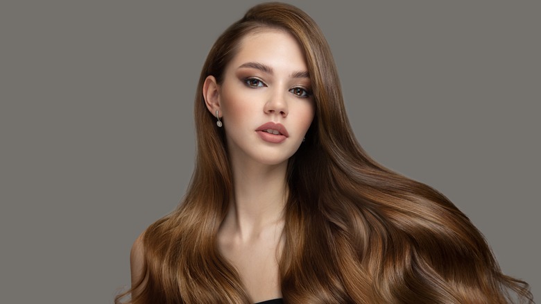 long lustrous hair