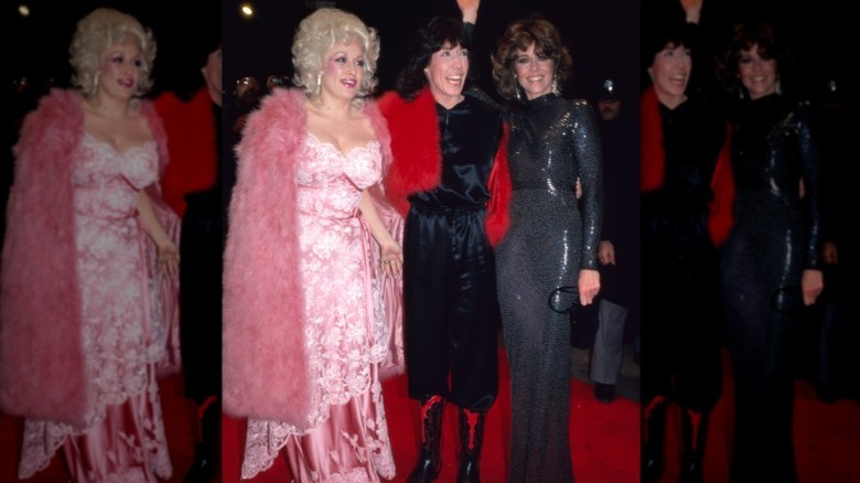 Dolly Parton , Lily Tomlin, and Jane Fonda at the 9 to 5 premiere