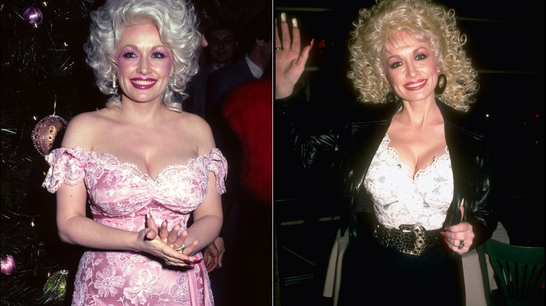 Dolly Parton at the "9 to 5" premiere in December 1980 in New York City / Dolly Parton in 1987