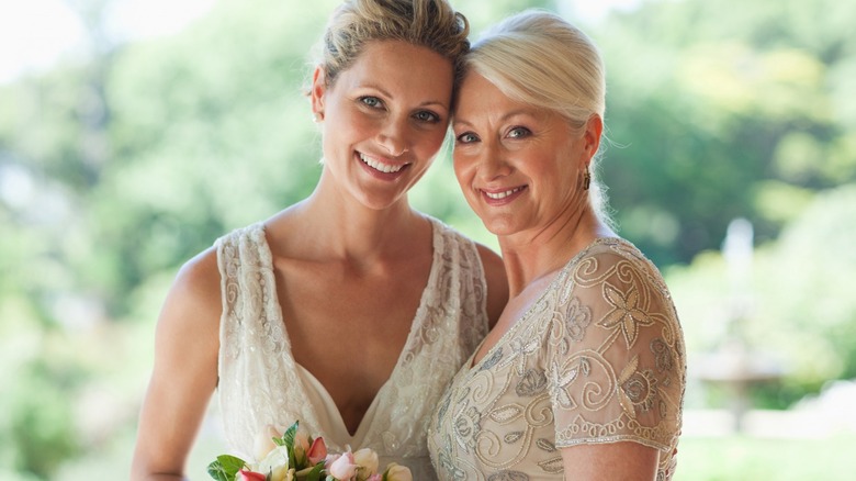 The bride and her mother