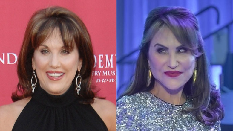 Robin's face before and after her Mar-A-Lago face