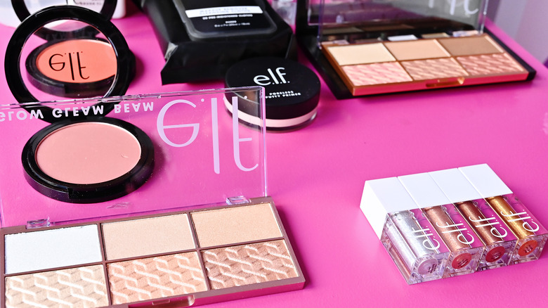 e.l.f. cosmetics display