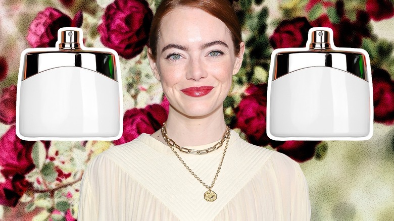 emma stone perfume collage