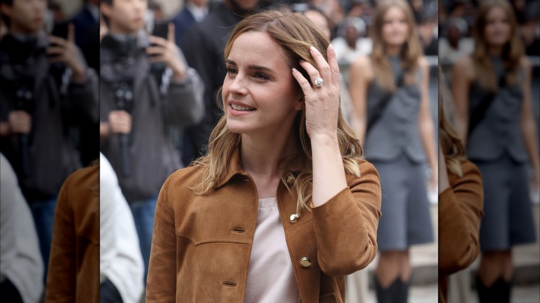 Emma Watson at Paris Fashion Week 2025.