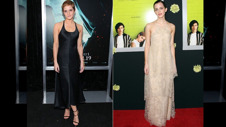 Emma Watson in 2010 and 2012