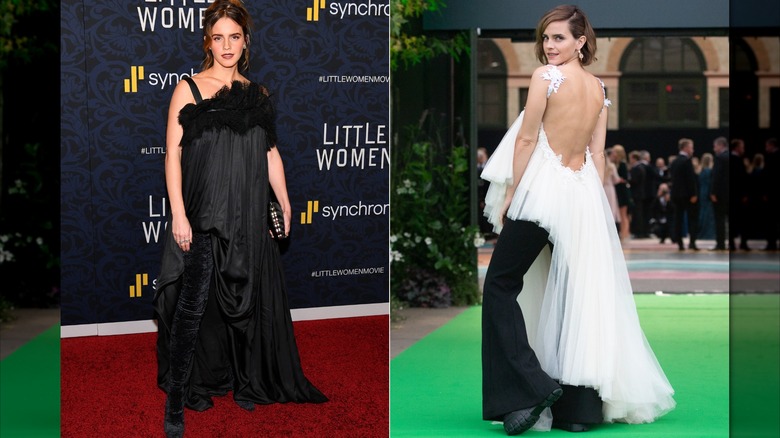 Emma Watson in 2019 and 2021