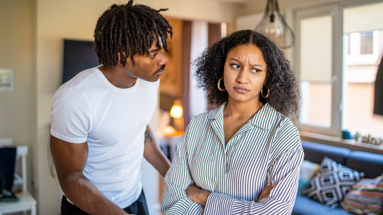 Man and woman arguing