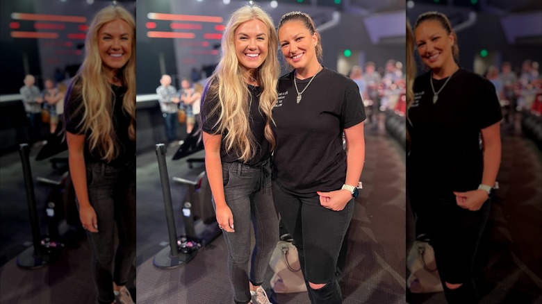 A photo of Erika Kirk and fan