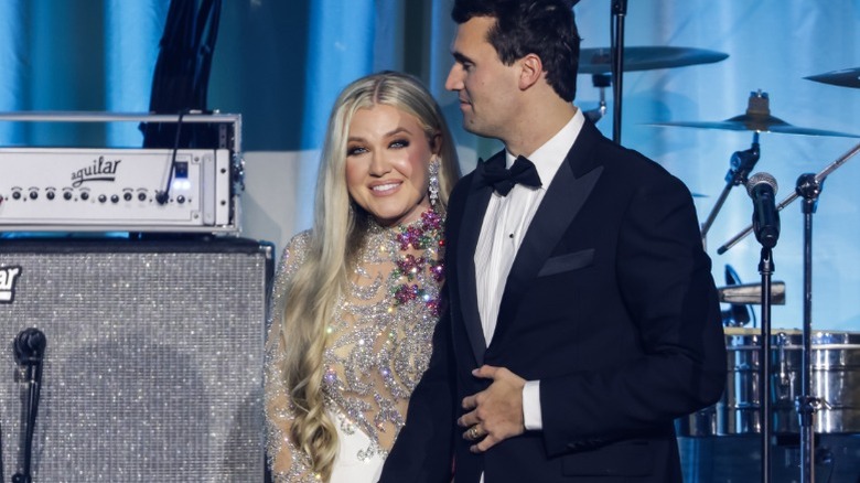 Erika and Charlie Kirk at their inauguration party