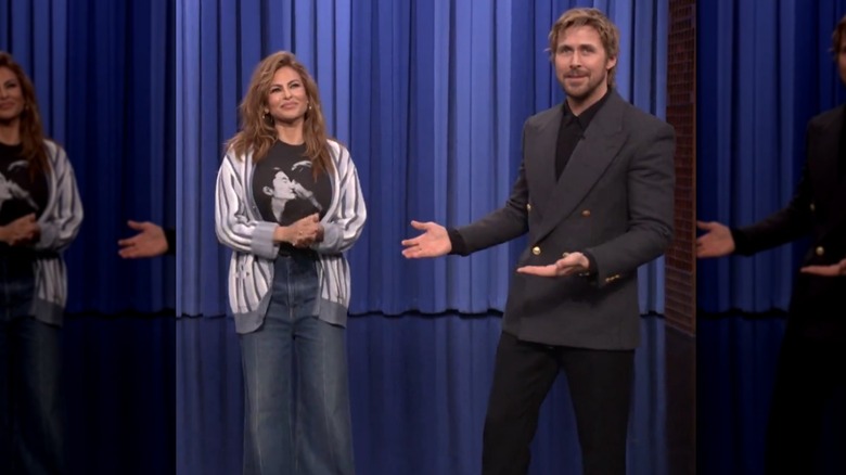 eva mendes and ryan gosling on jimmy fallon march 5, 2026