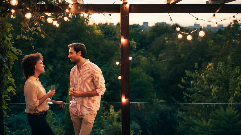 Couple on balcony