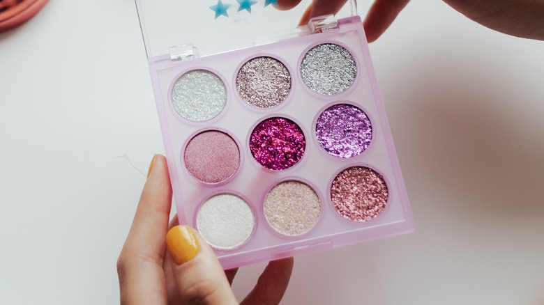 shimmery eyeshadow palette