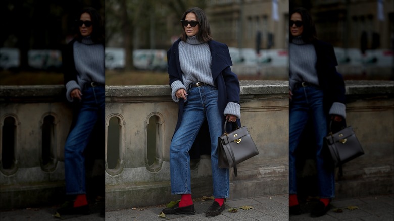 Patricia Wirschke in straight-leg jeans in Germany in 2026.