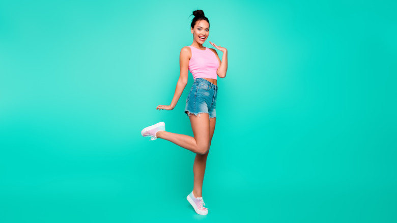 Woman in tank top 