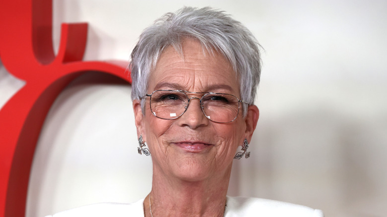 Side-by-side images of Jamie Lee Curtis and Megan Fox at red carpet events