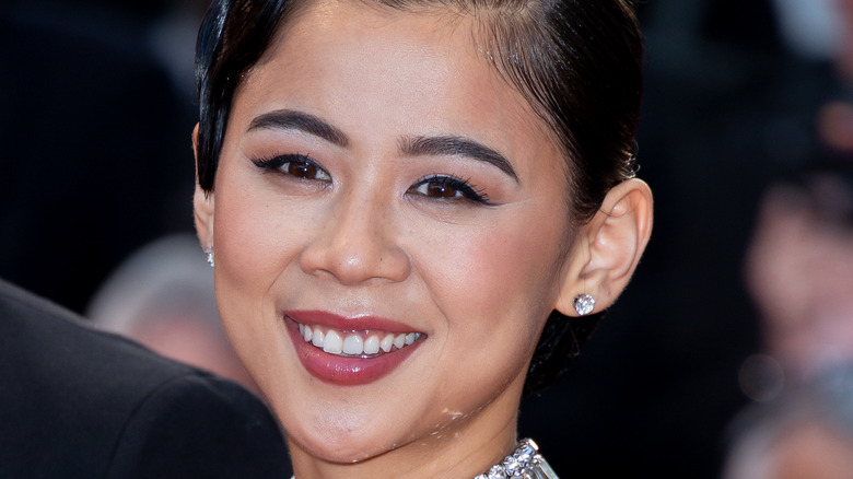 Woman attending Cannes Film Festival