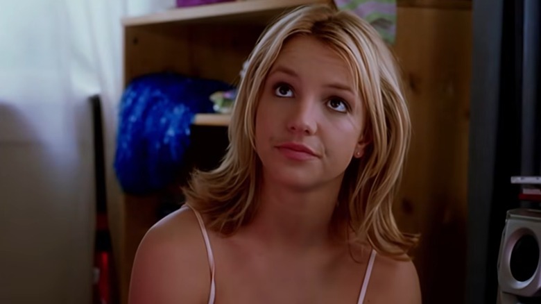 Brittney Spears looking serious in Crossroads