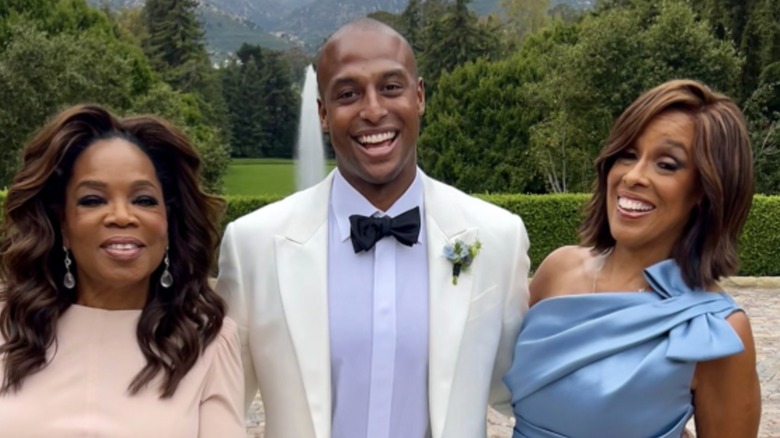 Gayle King at son's wedding with Oprah Winfrey