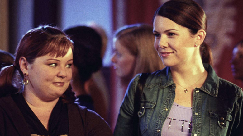 Melissa McCarthy and Lauren Graham as Sookie St. James and Lorelai Gilmore on 