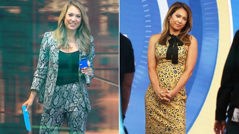 Ginger Zee wearing animals prints on GMA