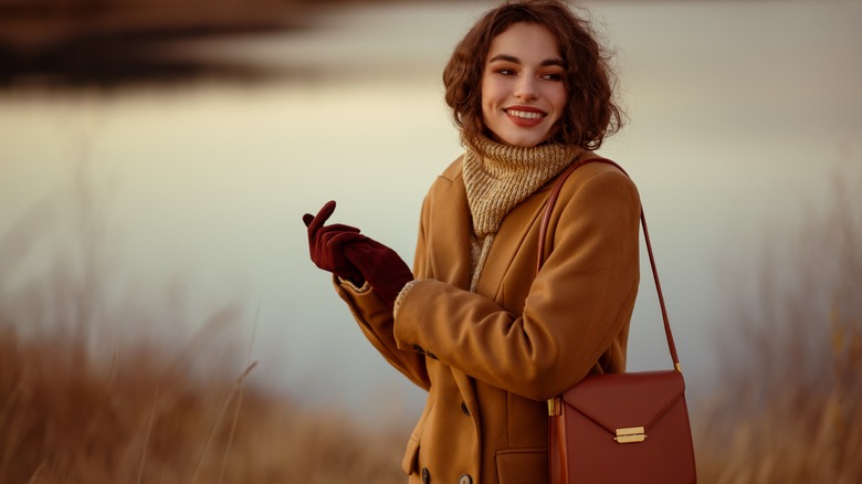 woman wearing a winter coat