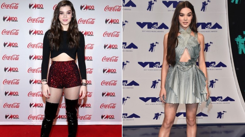 Hailee Steinfeld poses in skin-revealing outfits