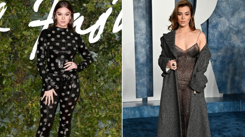 Hailee Steinfeld at the Fashion Awards and the Vanity Fair Oscars party