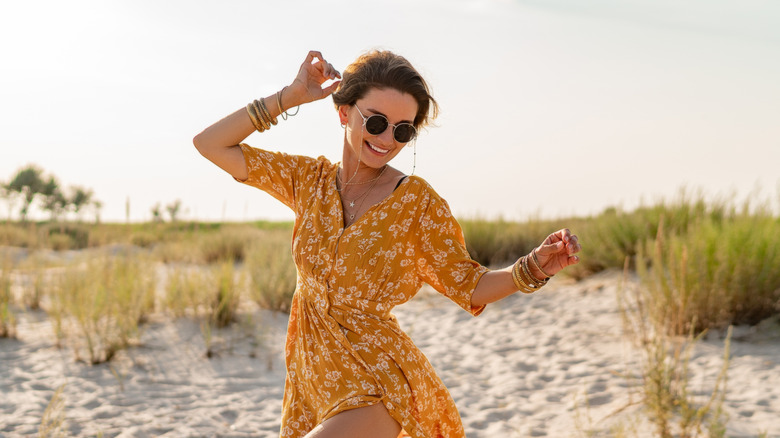 Woman at the beach