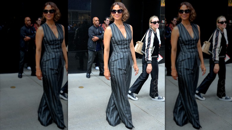 Halle Berry outside of "Good Morning America" in New York City in August 2024