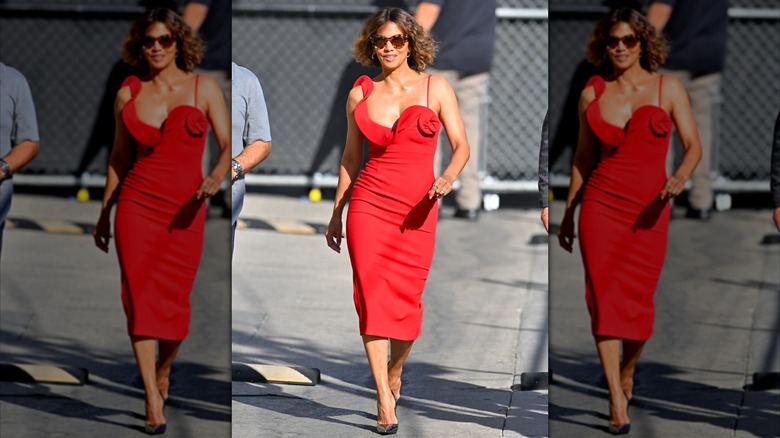 Halle Berry in Los Angeles outside "Jimmy Kimmel Live!" in September 2024