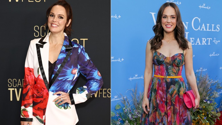 Erin Cahill wearing bold prints