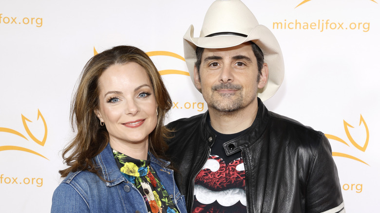 Kimberly Williams and Brad Paisley at a charity event in 2023.
