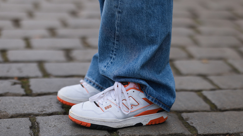 New Balance dad sneakers.