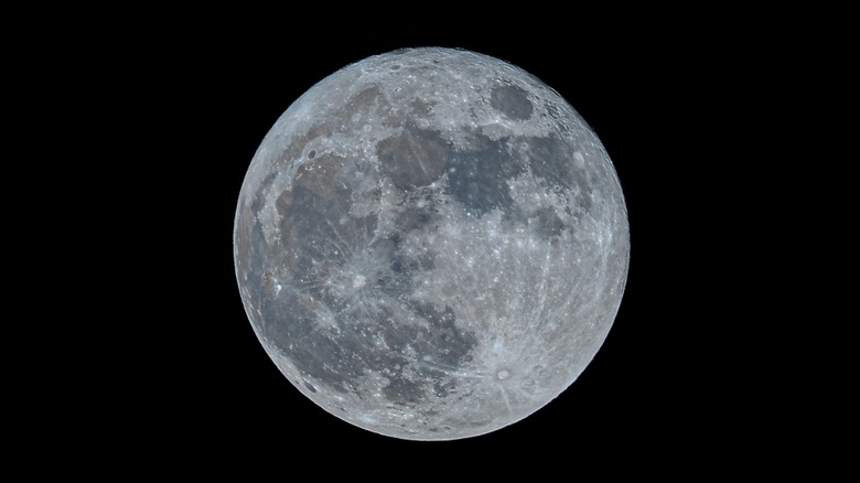 full moon in night sky