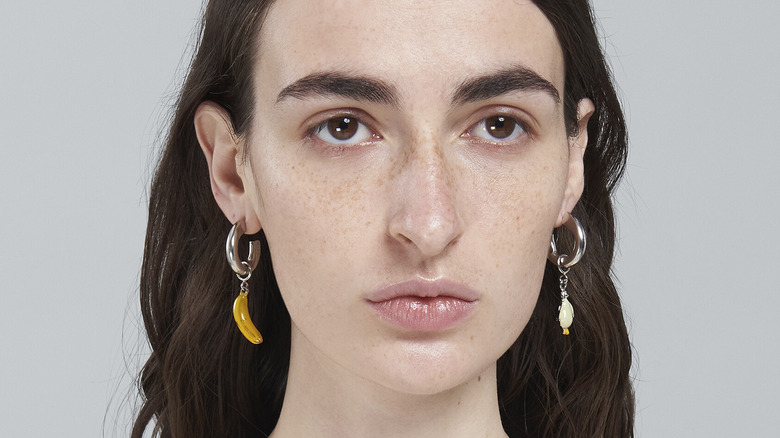 mismatched earrings from Marni collection