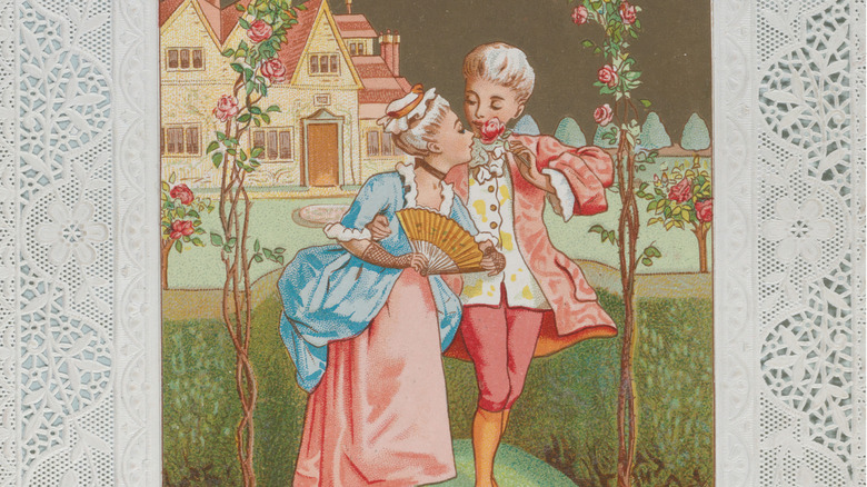 Victorian art of young lovers