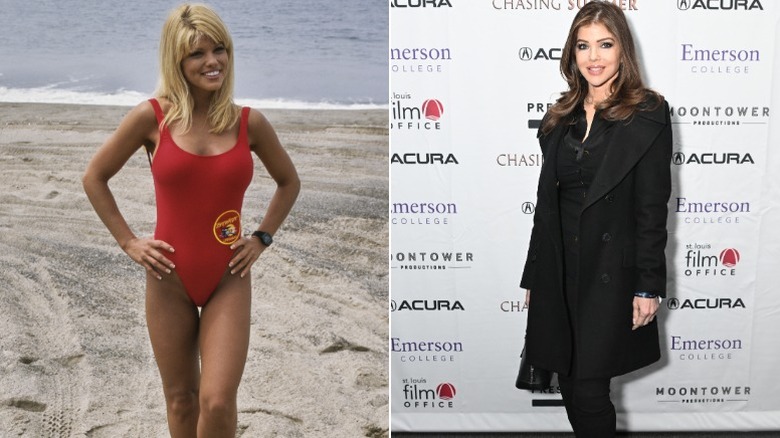 Donna D'Errico on the set of "Baywatch" and hosting an event in 2026