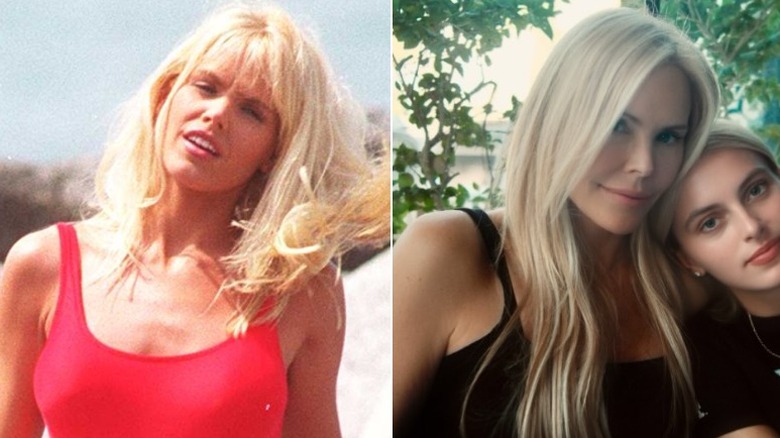 Gena Lee Nolin on the set of "Baywatch" in the '90s, and with her daughter in 2026