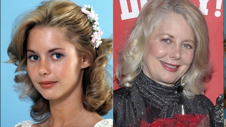 Actress Dianne Kay poses for an "Eight Is Enough" portrait in 1977 next to a 2019 photo of her at a premiere in Hollywood.
