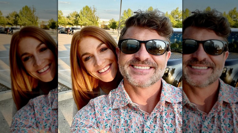 Jenn and Mike Todryk smile for a selfie