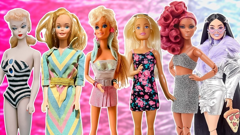 Barbies throughout the decades
