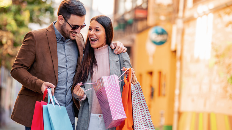 couple shopping together