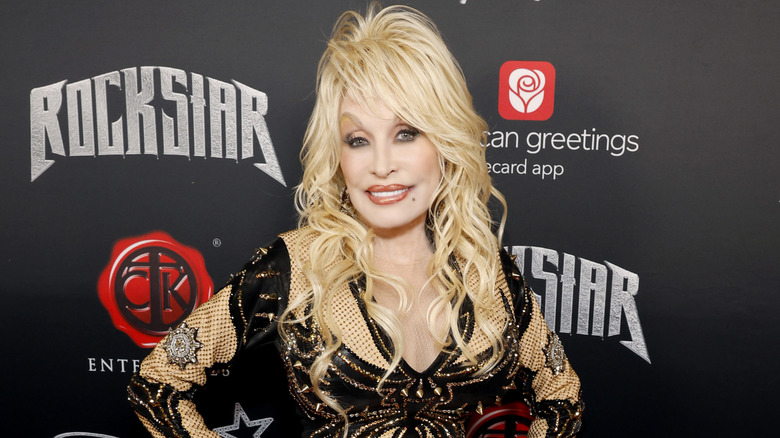 Dolly Parton on the red carpet