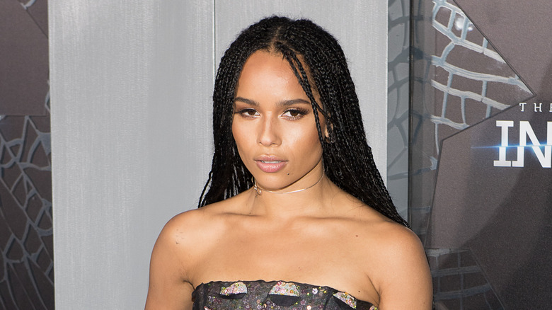 Zoë Kravitz with braids