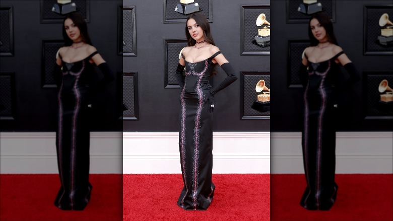 Olivia Rodrigo in Vivienne Westwood at the Grammys.