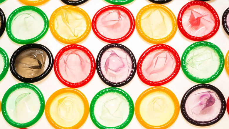 colorful condoms