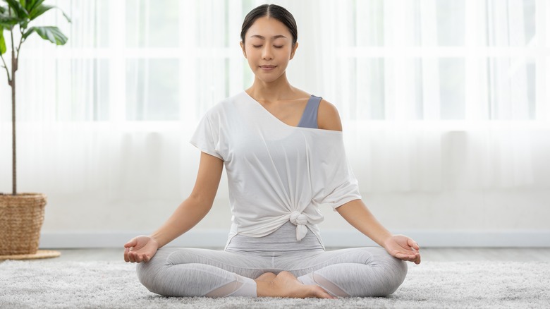 Woman doing yoga