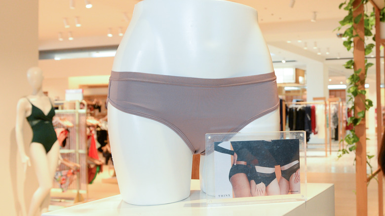 underwear on mannequin waist