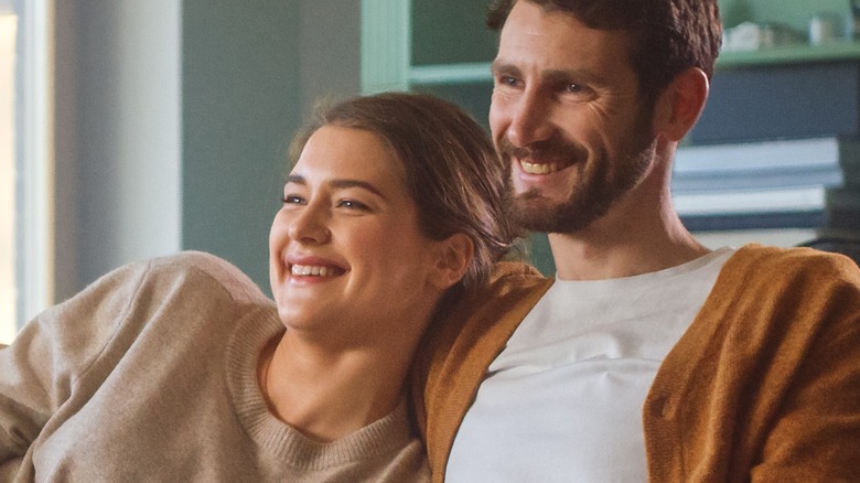 couple smiling